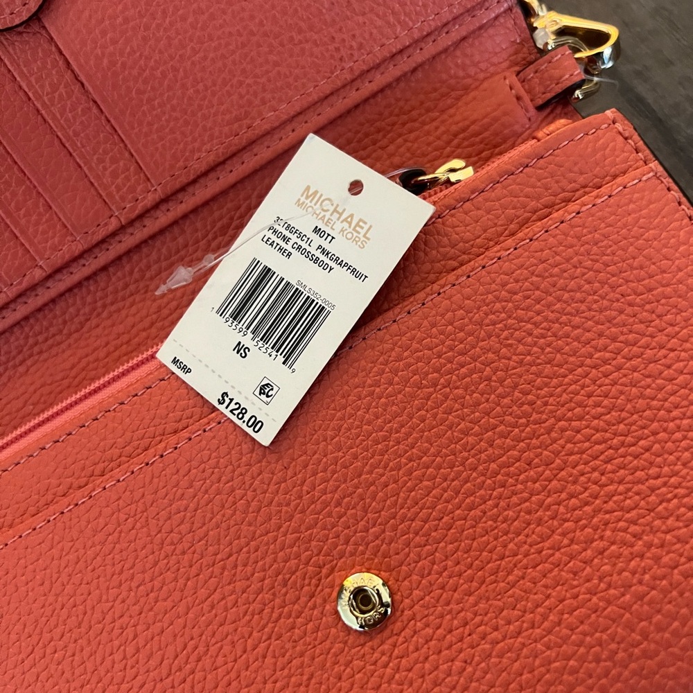 Michael Kors Orange Phone Crossbody Bag - Picture 4 of 5